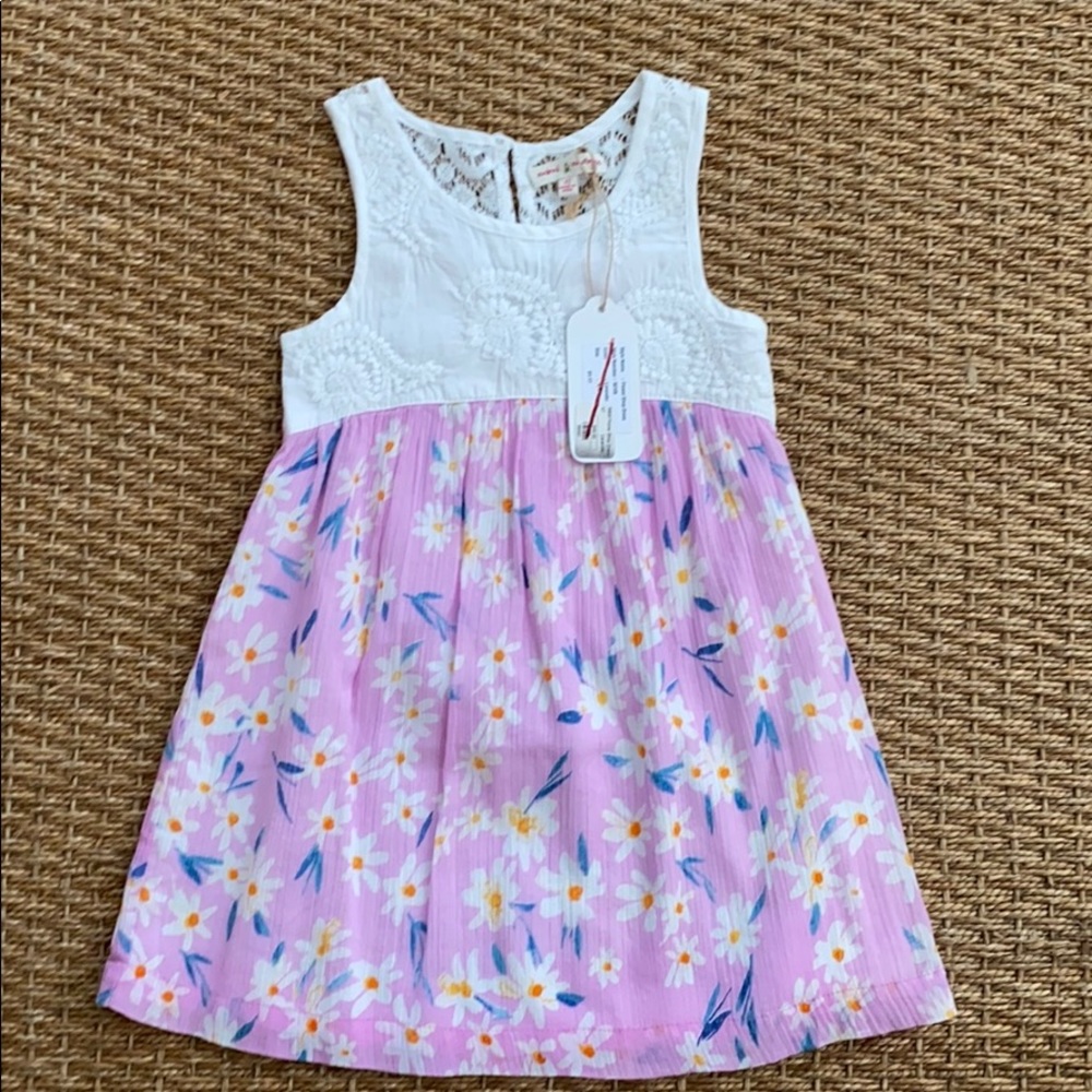 NWT. Mimi & Maggie Purple Daisy Dress. 4T.